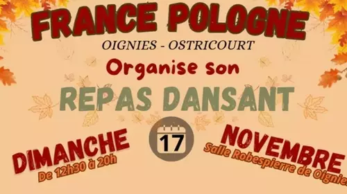 Oignies - Repas dansant